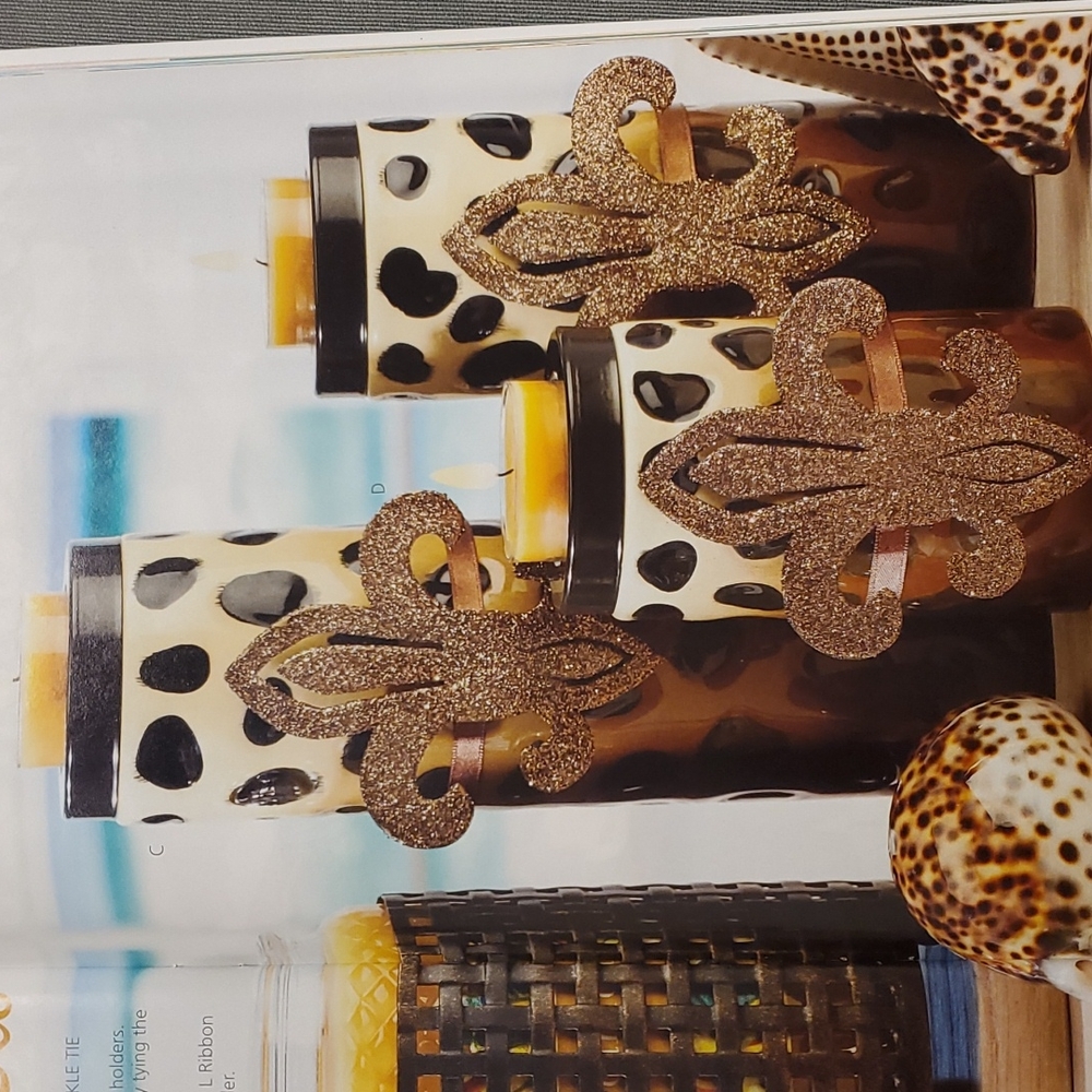 Fleur-de-lis twinkie tie set of‎ 3 from Gold Canyon
